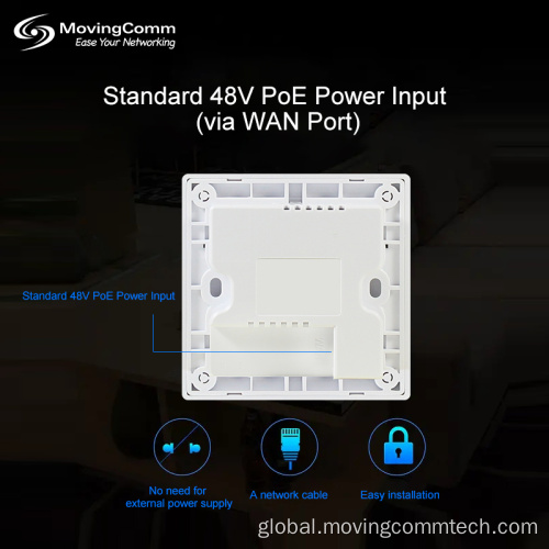 Wall Access Point Ac 1200Mbps Gigabit Hotel Wifi In Wall Access Point Supplier